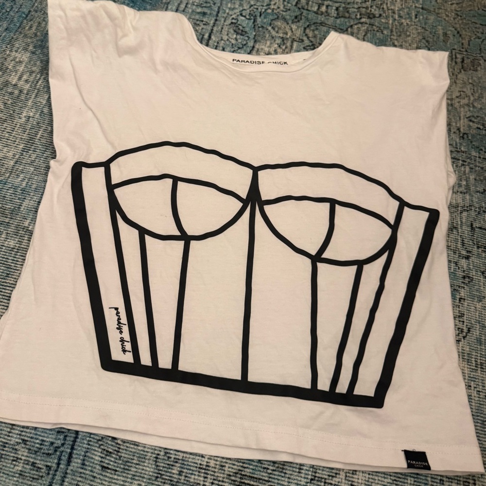 Paradise Chick Polewear Supreme Corset Print Muscle Tee - Picture 2 of 3